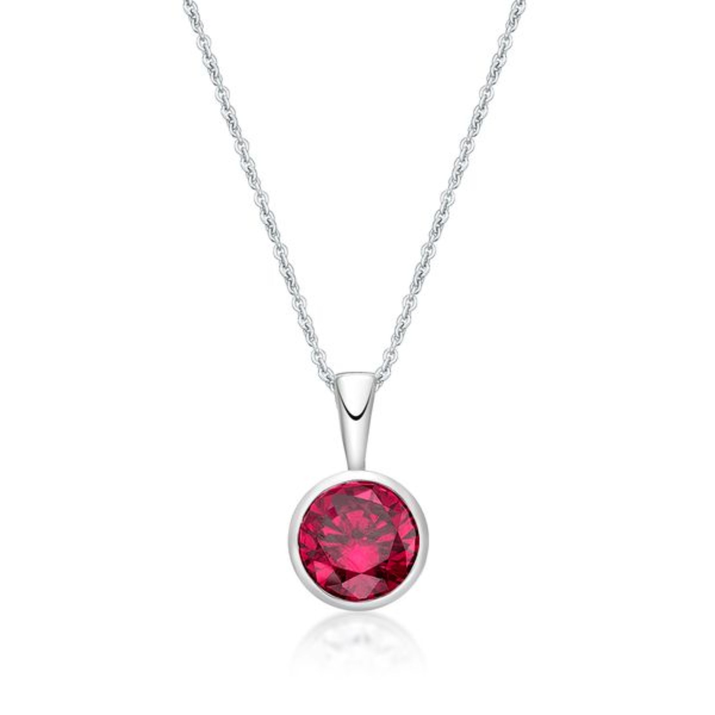 Picture of JULY            , 5mm BEZEL PENDANT with CHAIN